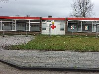 rode kruis-gebouw kort voor de sloop