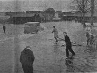 wateroverlast op de Markt 1960