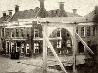 1880 Houten ophaal brug Zuiderbuurt - Moleneind
