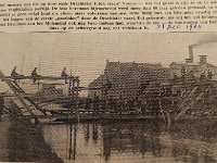 1903. Het leggen van de eerste gaszinker door de Drachtster vaart
