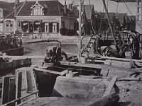 Hoek Noordkade - Noorderdwarsvaart bij het bouwen van de bruggen 1916 (2)
